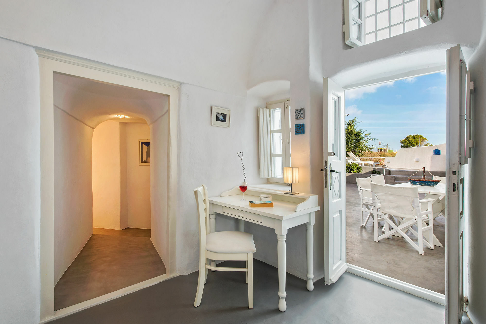 White Cave Private Villa Pyrgos Kallistis Exterior foto