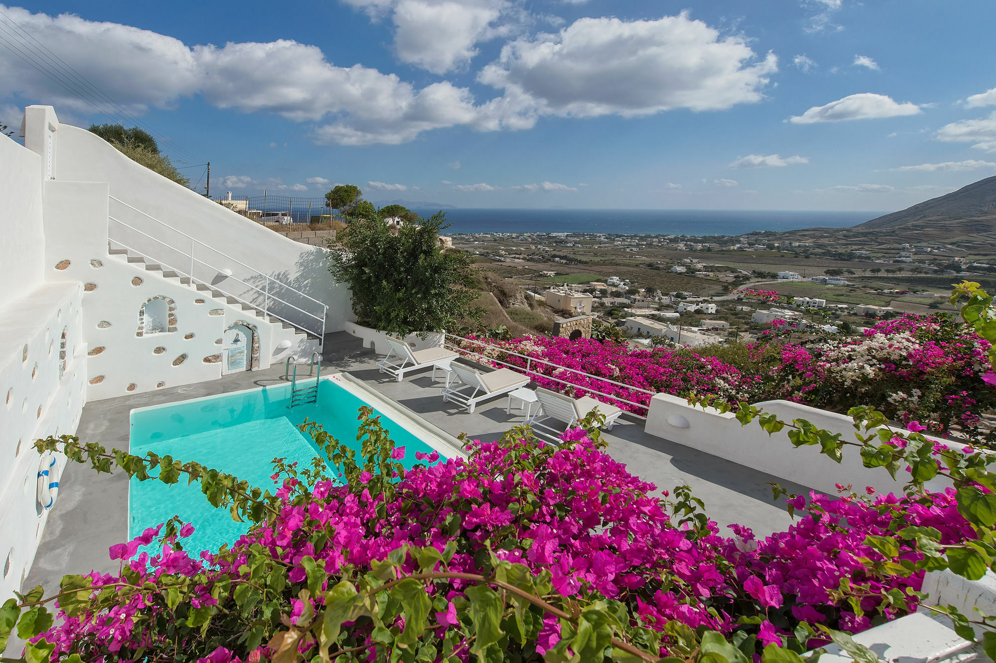 White Cave Private Villa Pyrgos Kallistis Exterior foto
