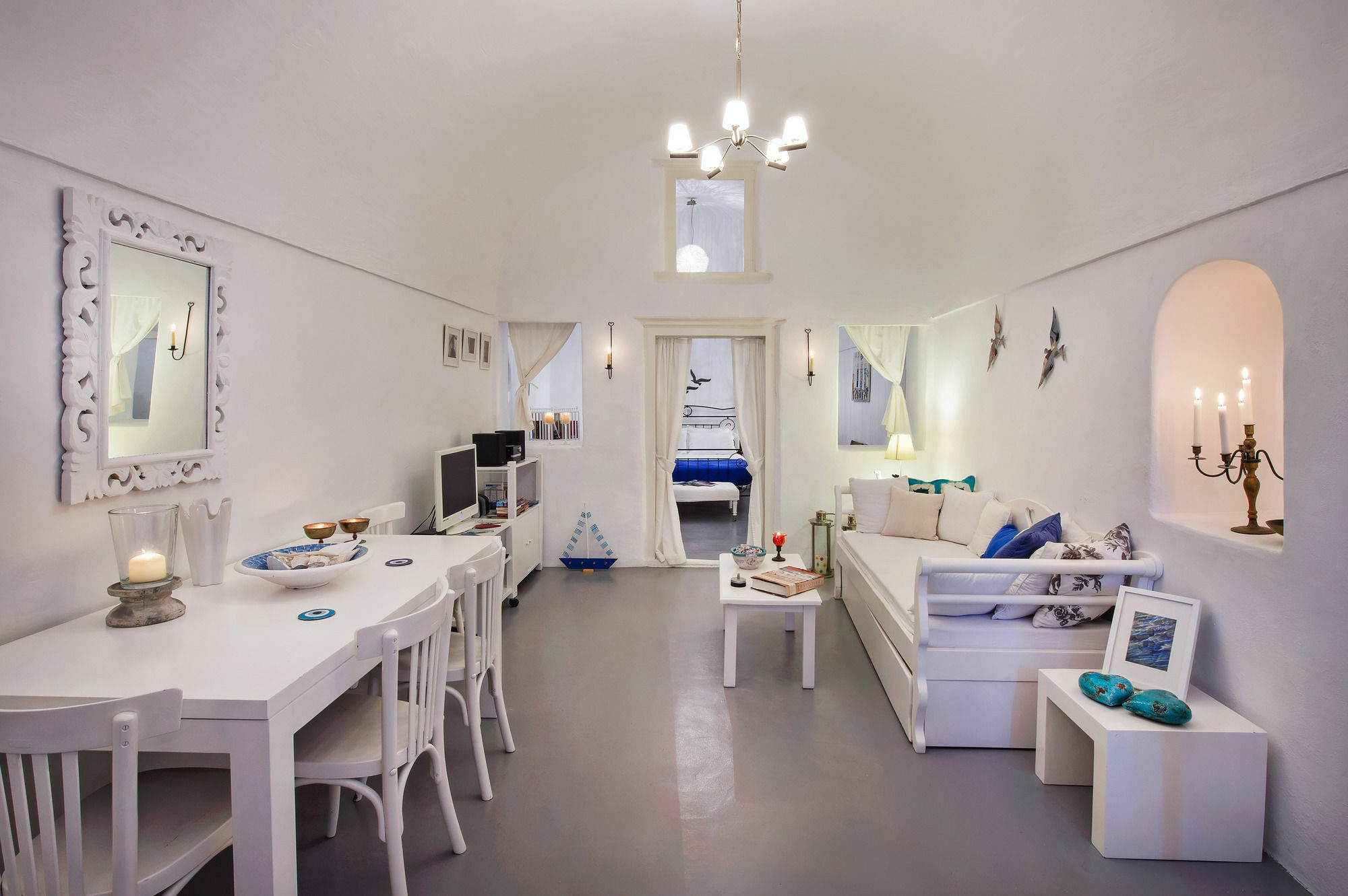 White Cave Private Villa Pyrgos Kallistis Exterior foto