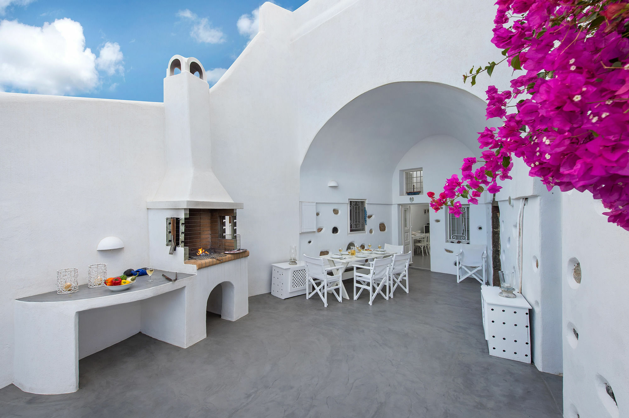 White Cave Private Villa Pyrgos Kallistis Exterior foto