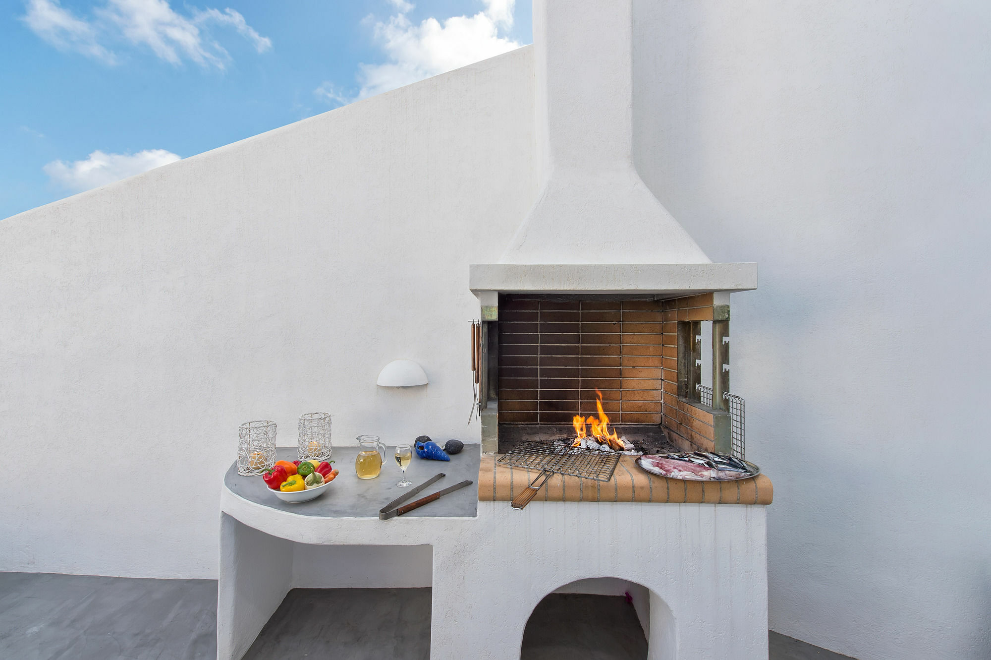White Cave Private Villa Pyrgos Kallistis Exterior foto